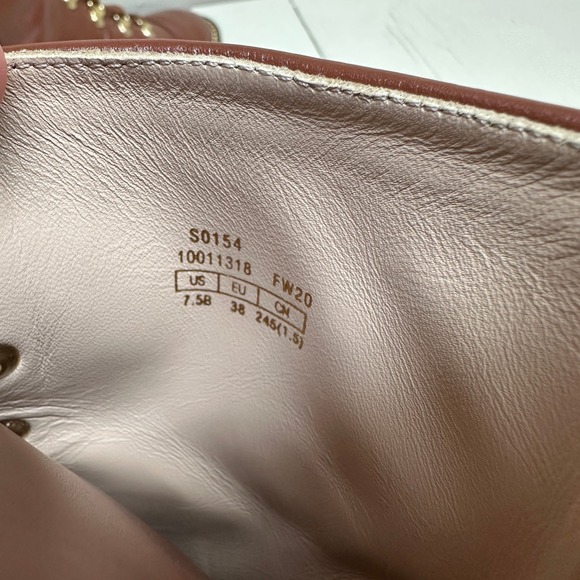 STUART WEITZMAN Kolbie Brown Leather Lace Up Combat Ankle Boots Size 7.5B - Picture 6 of 10